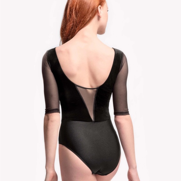 Elevé Tempe Black Velvet Leotard - Picture 2 of 5